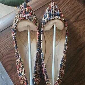 Chanel Inspired Boucle Flat Shoes